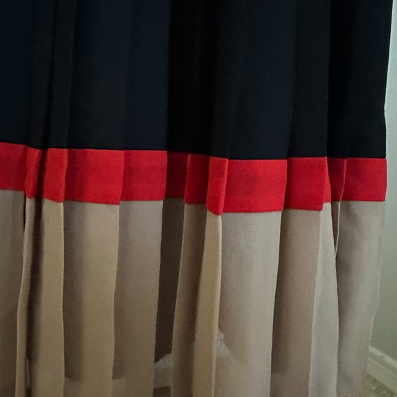 Neiman Marcus Dress Size 6- Gently worn- Red/Black/Taupe - Picture 4 of 11